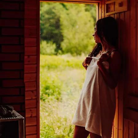 Nowoczesne Na Lace & Na Drzewie - Kolobrzeg - Sauna & Balia - Polanaglamp * Niezyn