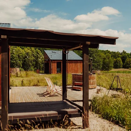 Nowoczesne Na Lace & Na Drzewie - Kolobrzeg - Sauna & Balia - Polanaglamp * Niezyn