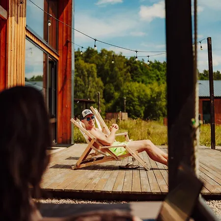 Nowoczesne Na Lace & Na Drzewie - Kolobrzeg - Sauna & Balia - Polanaglamp *