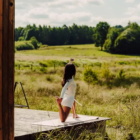 Nowoczesne Na Lace & Na Drzewie - Kolobrzeg - Sauna & Balia - Polanaglamp * Niezyn