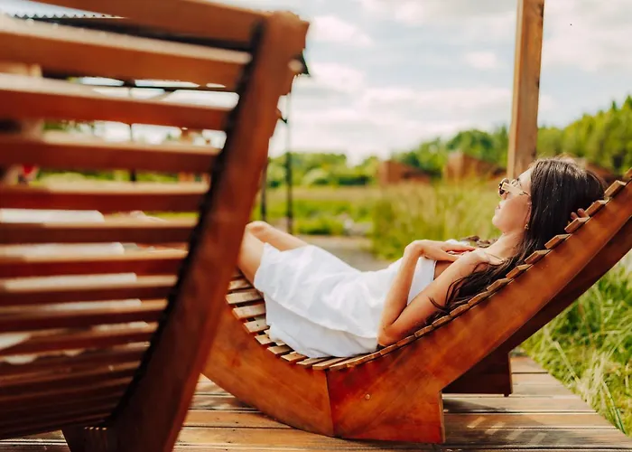 Nowoczesne Na Lace & Na Drzewie - Kolobrzeg - Sauna & Balia - Polanaglamp * Niezyn