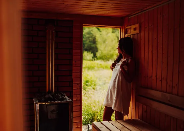 Nowoczesne Na Lace & Na Drzewie - Kolobrzeg - Sauna & Balia - Polanaglamp *