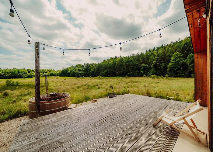 Nowoczesne Na Lace & Na Drzewie - Kolobrzeg - Sauna & Balia - Polanaglamp Niezyn