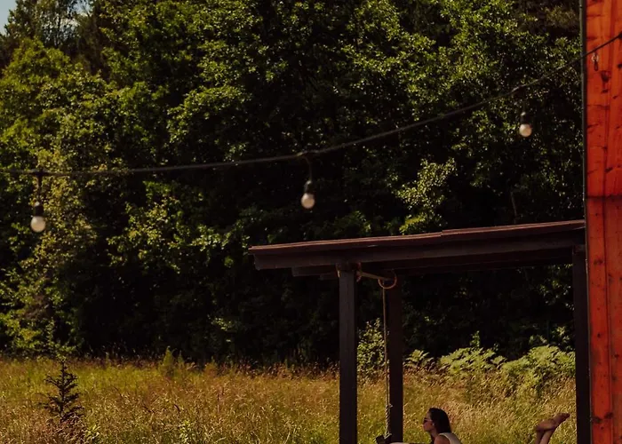 Nowoczesne Na Lace & Na Drzewie - Kolobrzeg - Sauna & Balia - Polanaglamp Сasa de vacaciones *