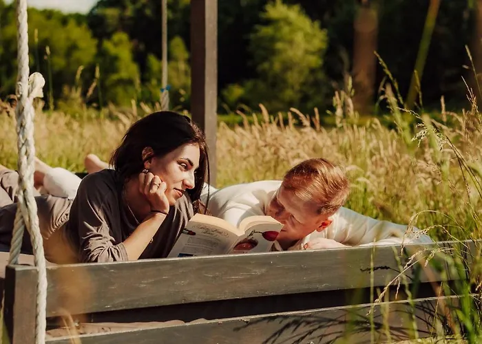 Nowoczesne Na Lace & Na Drzewie - Kolobrzeg - Sauna & Balia - Polanaglamp * Niezyn