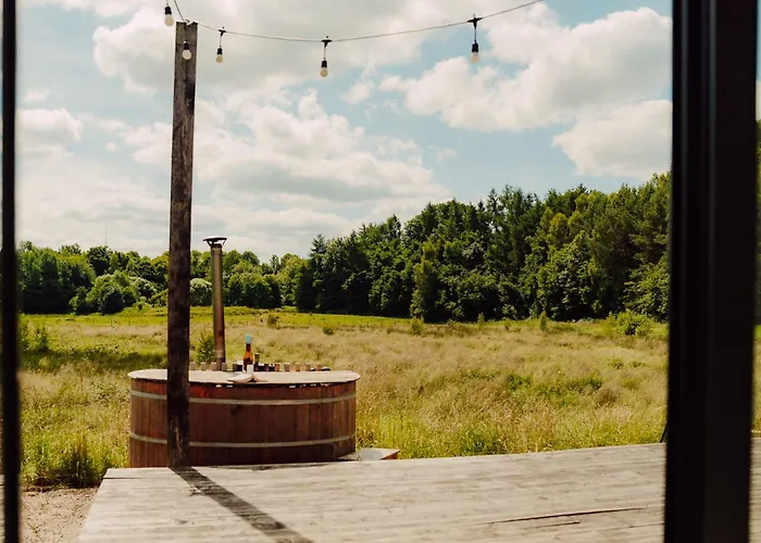 Nowoczesne Na Lace & Na Drzewie - Kolobrzeg - Sauna & Balia - Polanaglamp *