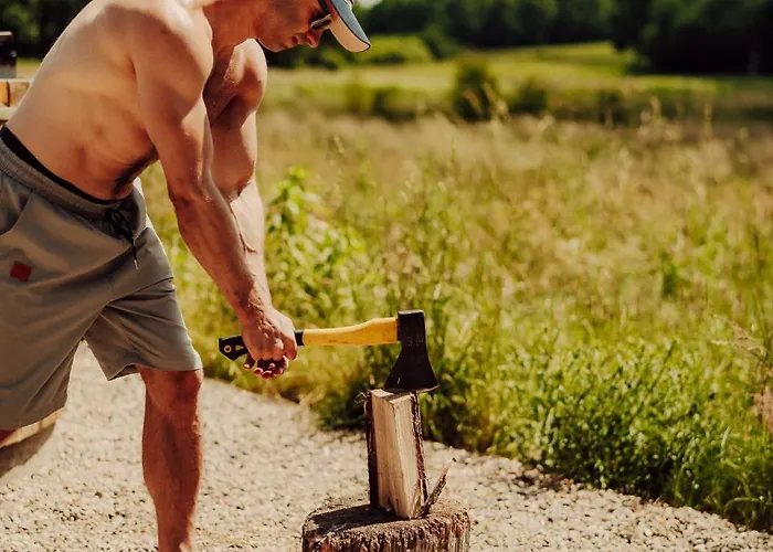 Nowoczesne Na Lace & Na Drzewie - Kolobrzeg - Sauna & Balia - Polanaglamp Сasa de vacaciones *